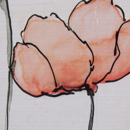 Mercana - Meadow flowers II by Mercana Studio a Hand Embellished Textured Framed Art Print Matted under Glass - 14164 view 7