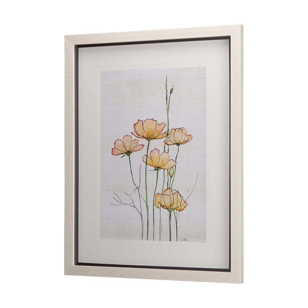 Mercana - Meadow flowers III by Mercana Studio a Hand Embellished Textured Framed Art Print Matted under Glass - 14165 view 2