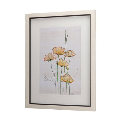 Mercana - Meadow flowers III by Mercana Studio a Hand Embellished Textured Framed Art Print Matted under Glass - 14165 view 2