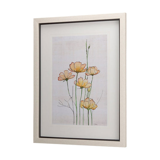 Mercana - Meadow flowers III by Mercana Studio a Hand Embellished Textured Framed Art Print Matted under Glass - 14165 view 2