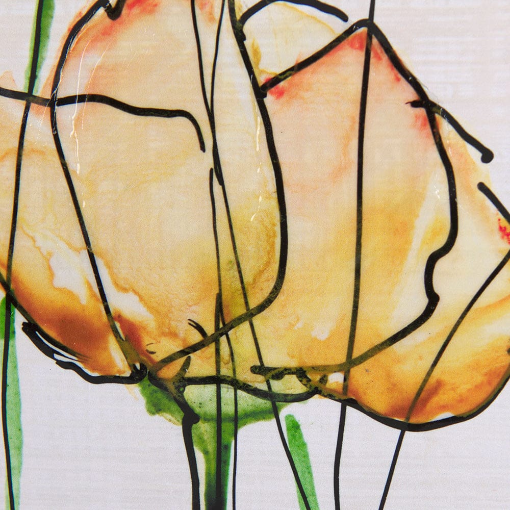 Mercana - Meadow flowers III by Mercana Studio a Hand Embellished Textured Framed Art Print Matted under Glass - 14165 view 7