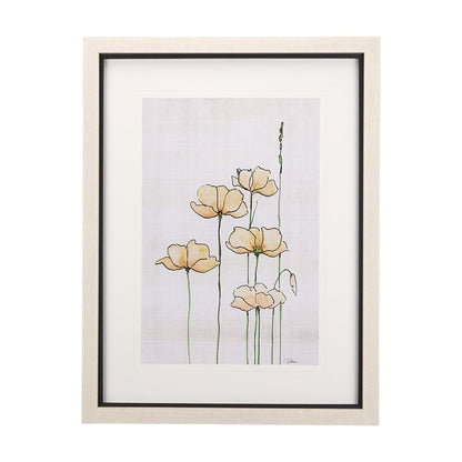 Mercana - Meadow flowers IV by Mercana Studio a Hand Embellished Textured Framed Art Print Matted under Glass - 14166 view 1