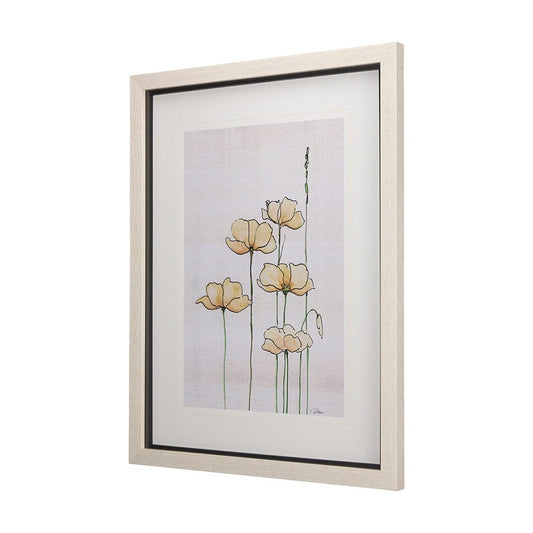 Mercana - Meadow flowers IV by Mercana Studio a Hand Embellished Textured Framed Art Print Matted under Glass - 14166 view 2