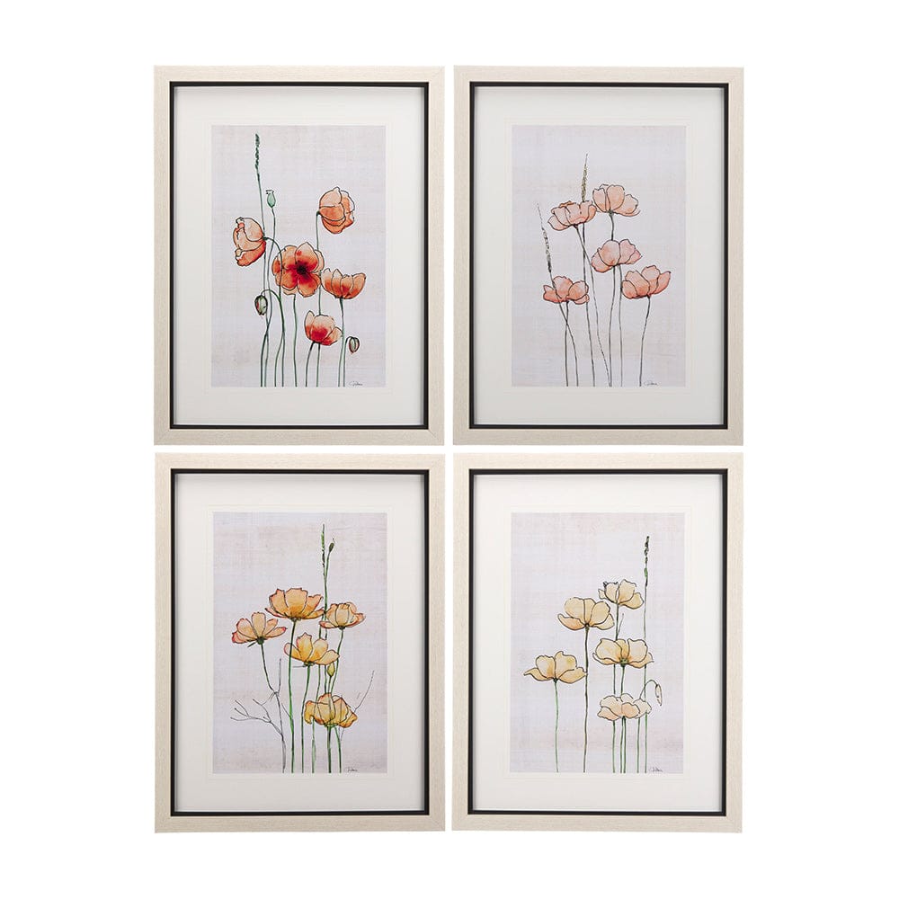 Mercana - Meadow flowers IV by Mercana Studio a Hand Embellished Textured Framed Art Print Matted under Glass - 14166 view 8