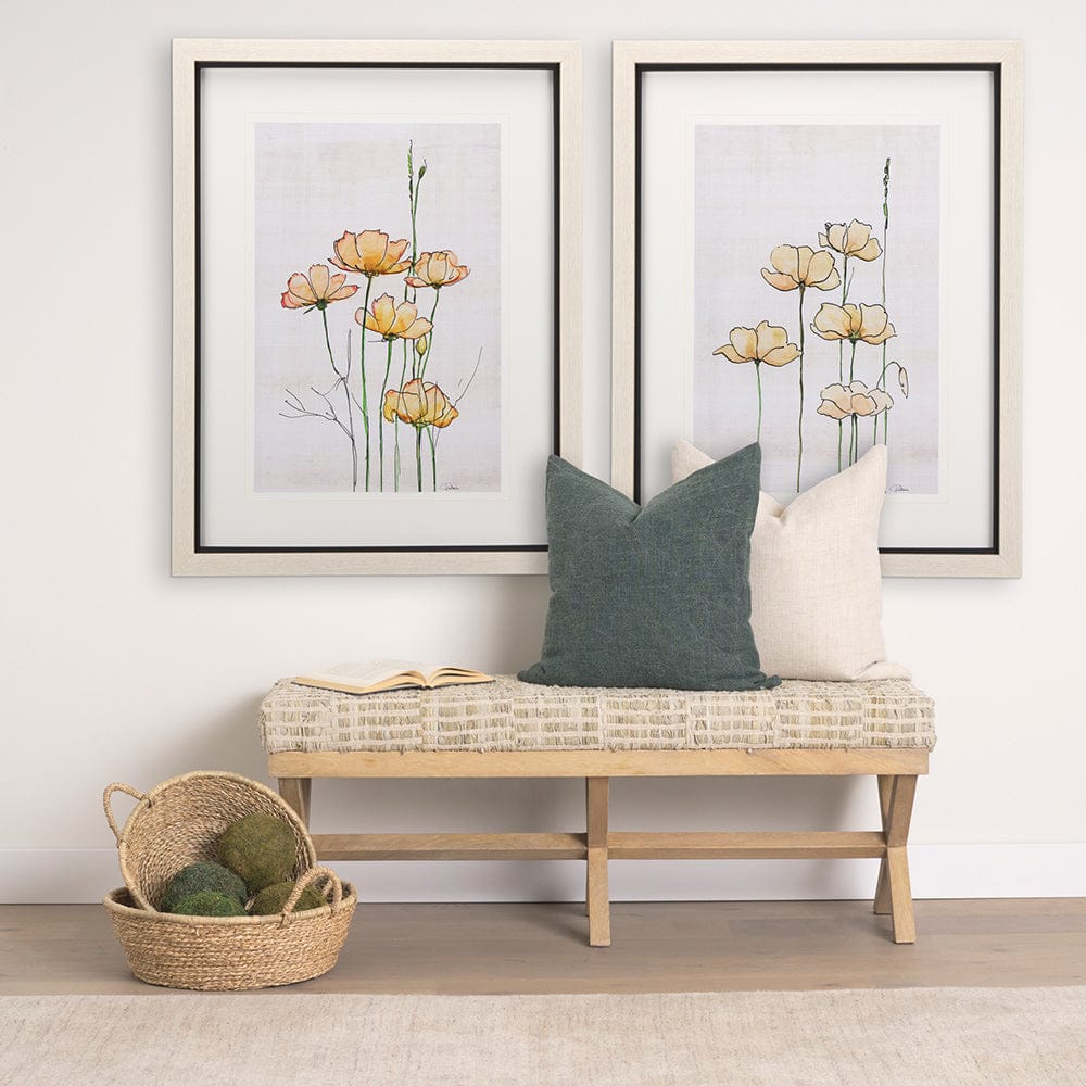 Mercana - Meadow flowers IV by Mercana Studio a Hand Embellished Textured Framed Art Print Matted under Glass - 14166 view 9