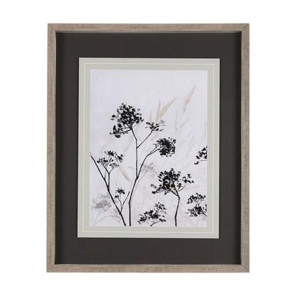 Mercana - Meadow L by Mercana Studio a Hand Embellished Textured Framed Art Print Matted under Glass - 14683 view 1