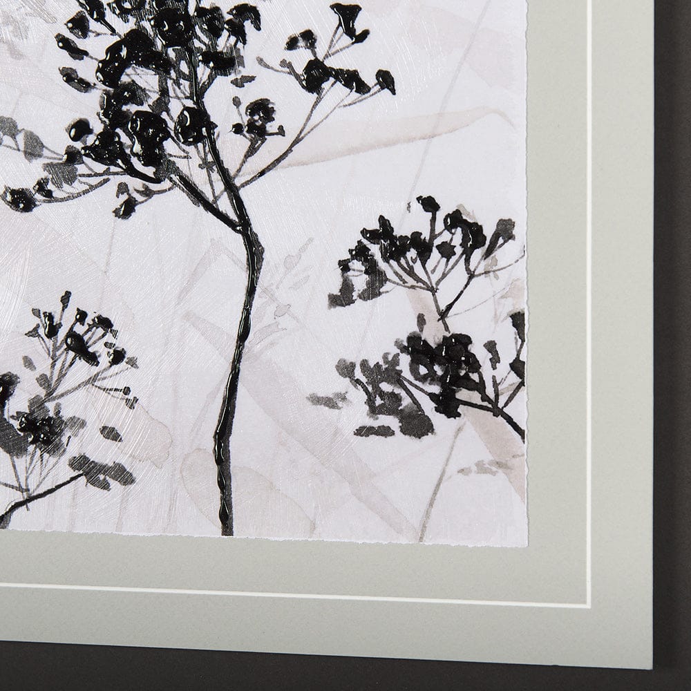 Mercana - Meadow L by Mercana Studio a Hand Embellished Textured Framed Art Print Matted under Glass - 14683 view 6