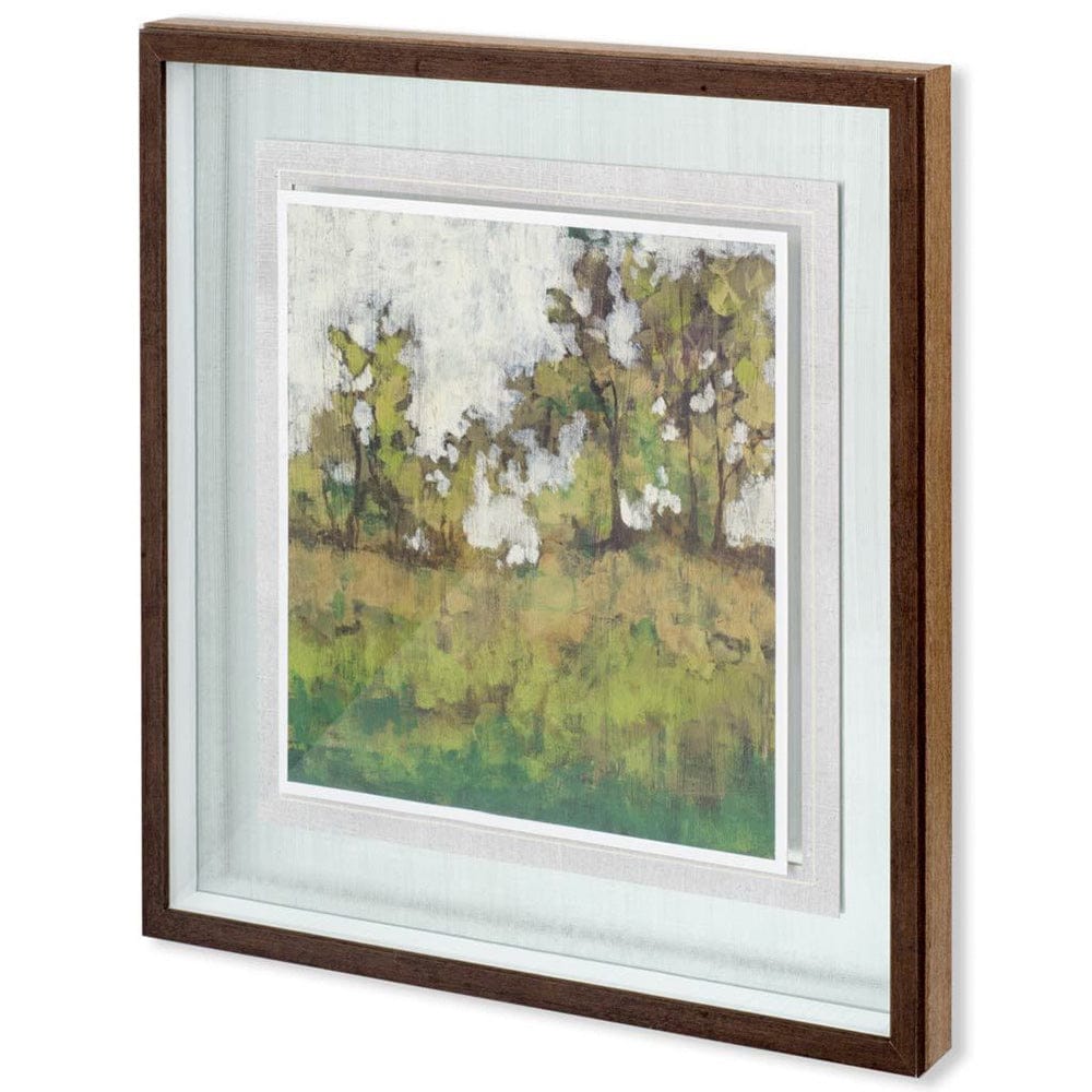 Mercana - Meadow Lands I by Jennifer Goldberger Hand Embellished Textured Framed Art Print Matted under Glass - 10126 view 1