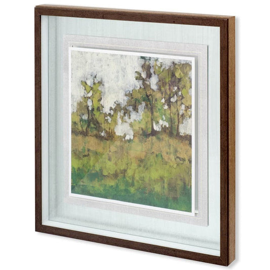 Mercana - Meadow Lands I by Jennifer Goldberger Hand Embellished Textured Framed Art Print Matted under Glass - 10126 view 1