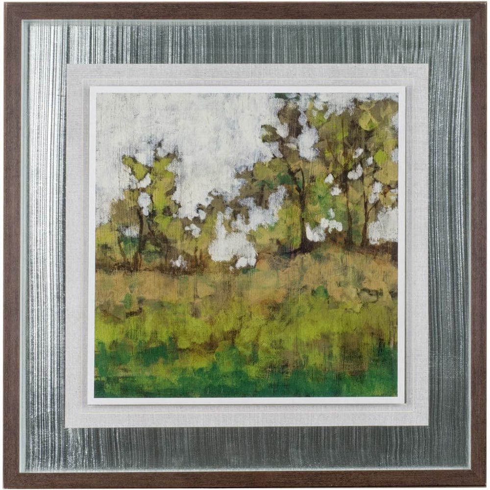 Mercana - Meadow Lands I by Jennifer Goldberger Hand Embellished Textured Framed Art Print Matted under Glass - 10126 view 2
