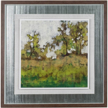 Mercana - Meadow Lands I by Jennifer Goldberger Hand Embellished Textured Framed Art Print Matted under Glass - 10126 view 2