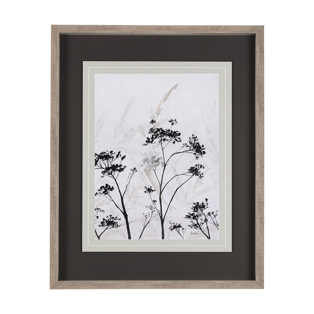 Mercana - Meadow R by Mercana Studio a Hand Embellished Textured Framed Art Print Matted under Glass - 14684 view 1