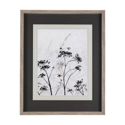 Mercana - Meadow R by Mercana Studio a Hand Embellished Textured Framed Art Print Matted under Glass - 14684 view 1
