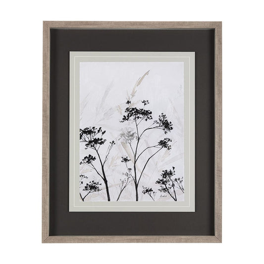 Mercana - Meadow R by Mercana Studio a Hand Embellished Textured Framed Art Print Matted under Glass - 14684 view 1