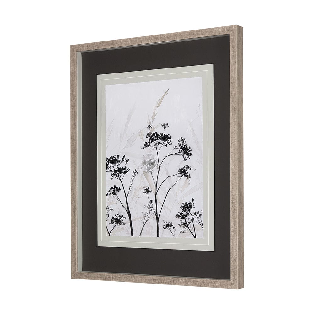 Mercana - Meadow R by Mercana Studio a Hand Embellished Textured Framed Art Print Matted under Glass - 14684 view 2