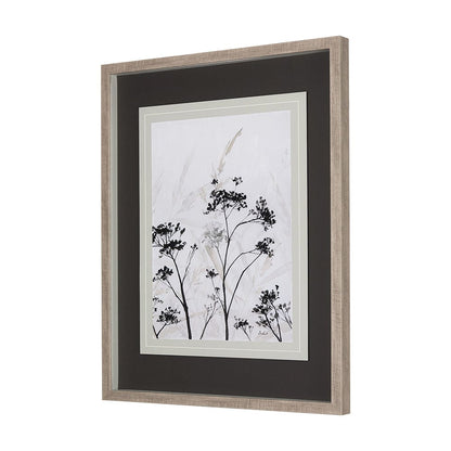 Mercana - Meadow R by Mercana Studio a Hand Embellished Textured Framed Art Print Matted under Glass - 14684 view 2