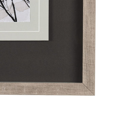 Mercana - Meadow R by Mercana Studio a Hand Embellished Textured Framed Art Print Matted under Glass - 14684 view 3