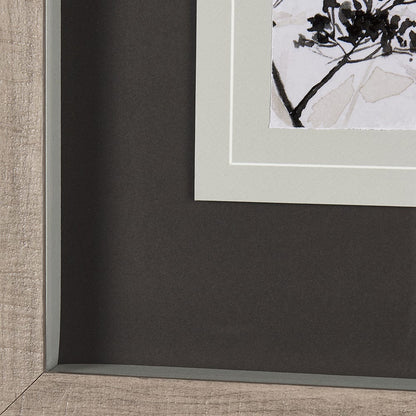 Mercana - Meadow R by Mercana Studio a Hand Embellished Textured Framed Art Print Matted under Glass - 14684 view 5