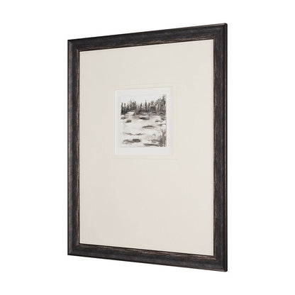 Mercana - Meadow View by Studio M a handmade Original Framed Artwork under Glass - 15103 view 2