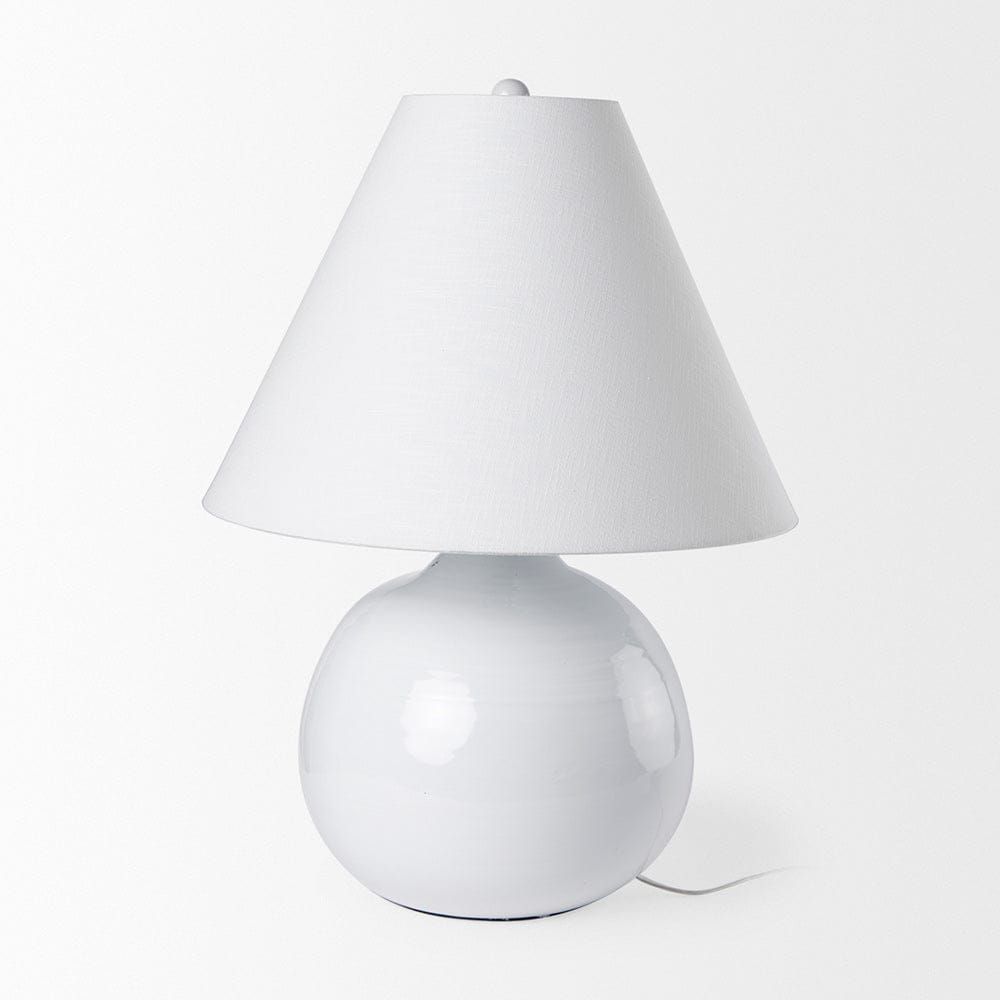 Mercana - Mehdi White Ceramic Table Lamp - 70169 view 2