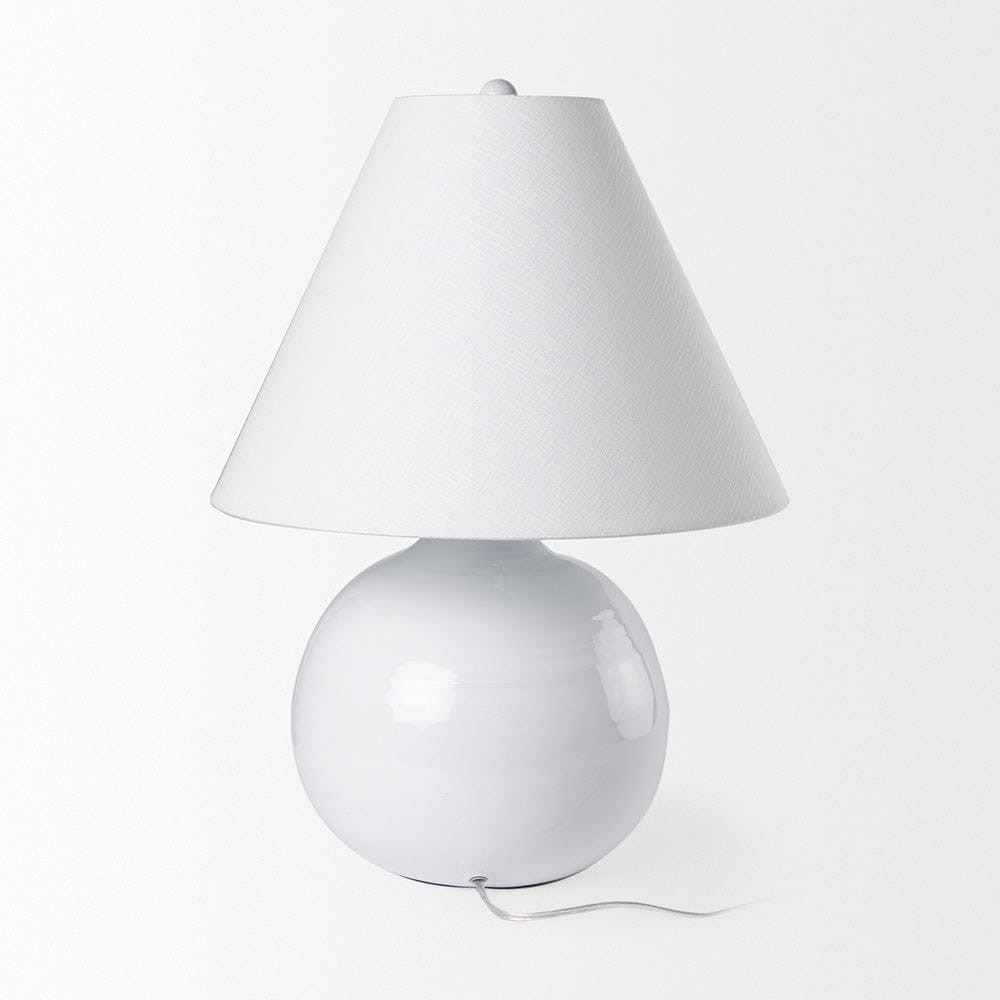 Mercana - Mehdi White Ceramic Table Lamp - 70169 view 3