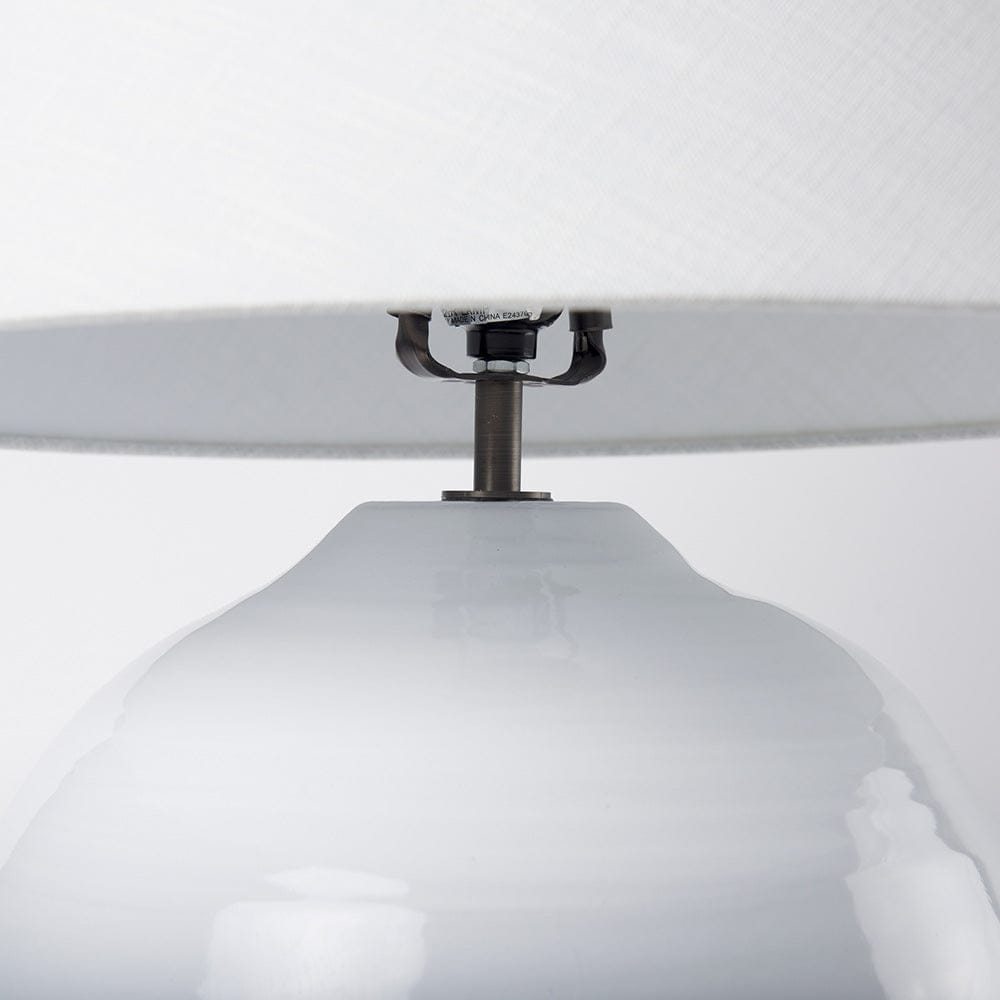 Mercana - Mehdi White Ceramic Table Lamp - 70169 view 6