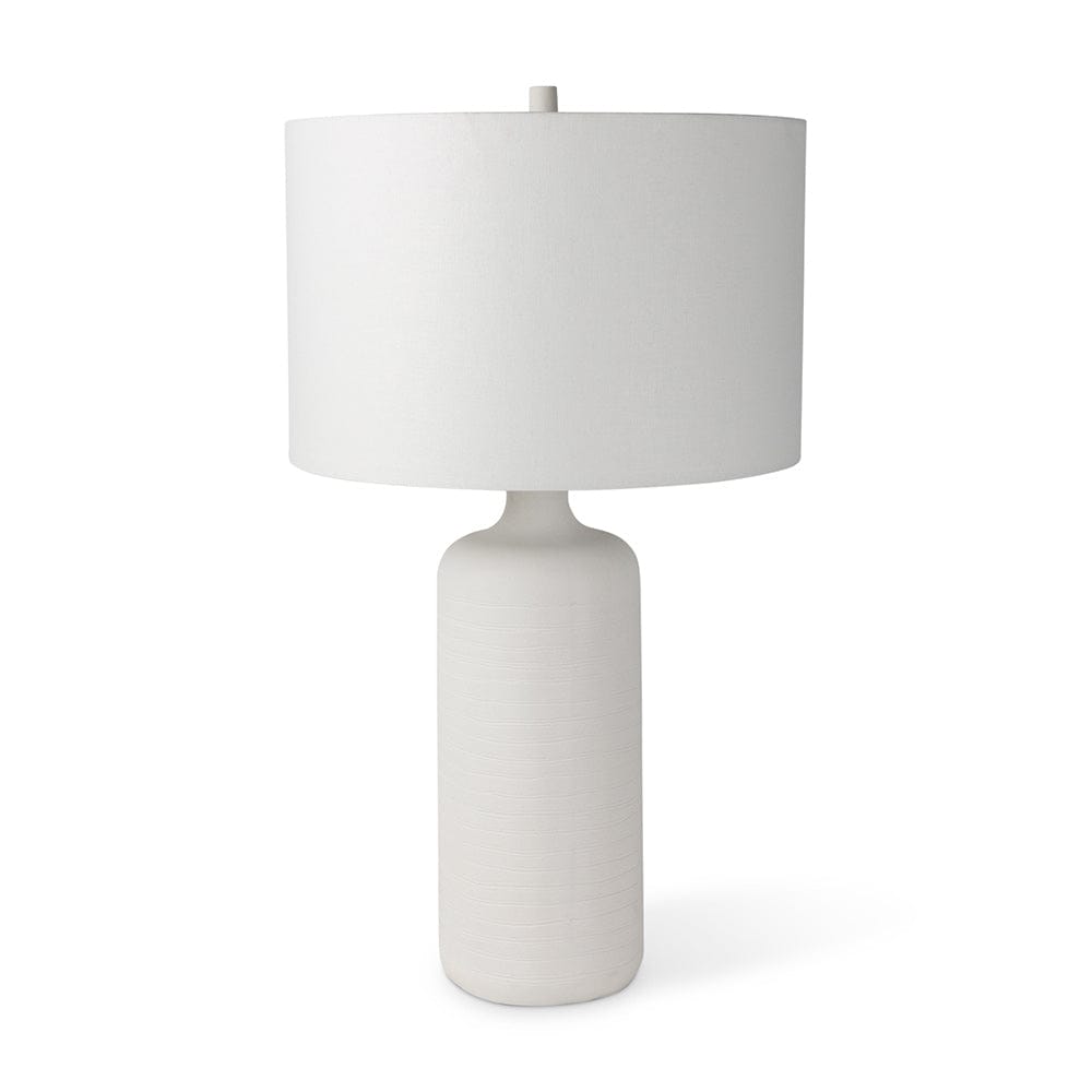 Mercana - Melanie 17.0L x 17.0W x 30.5H White Shade W/White Base Table Lamp - 68340 view 1