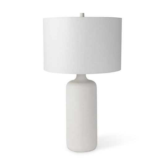 Mercana - Melanie 17.0L x 17.0W x 30.5H White Shade W/White Base Table Lamp - 68340 view 1