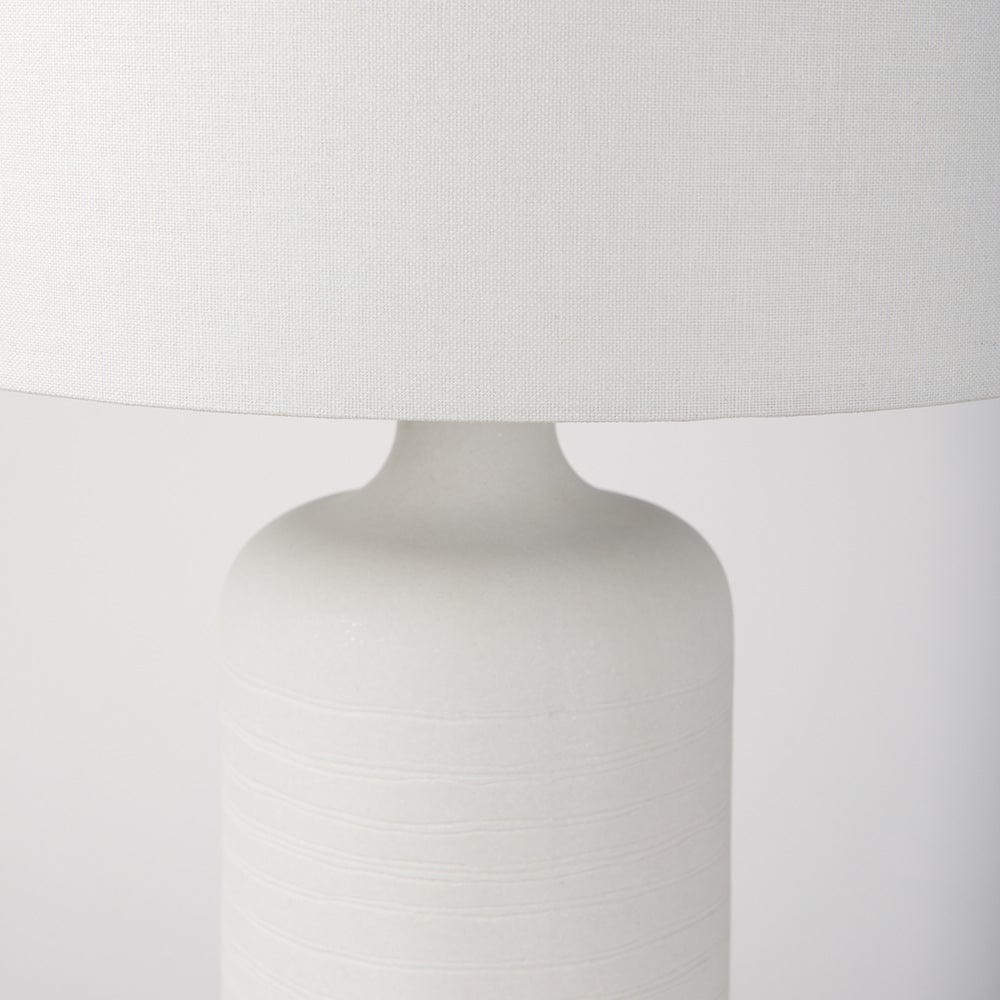 Mercana - Melanie 17.0L x 17.0W x 30.5H White Shade W/White Base Table Lamp - 68340 view 3