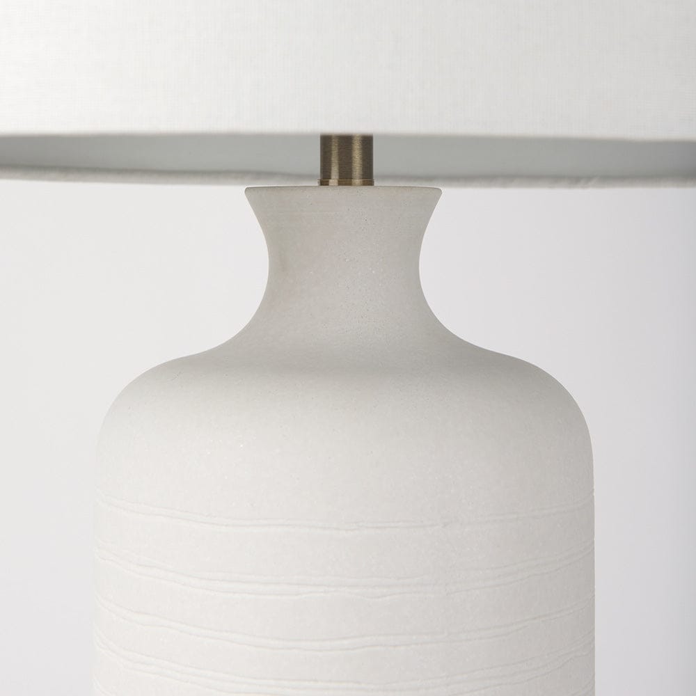Mercana - Melanie 17.0L x 17.0W x 30.5H White Shade W/White Base Table Lamp - 68340 view 4