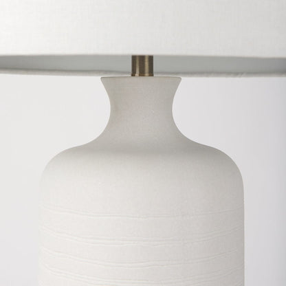 Mercana - Melanie 17.0L x 17.0W x 30.5H White Shade W/White Base Table Lamp - 68340 view 4