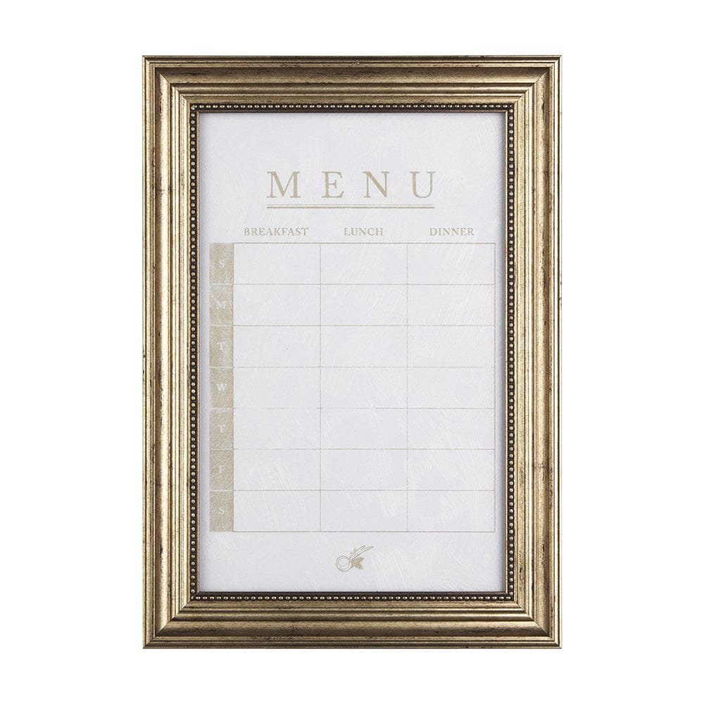 Mercana - MENU I by Mercana Studio a Hand Embellished Textured Framed Art Print Matted under Glass - 14097 view 1