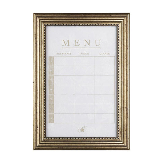 Mercana - MENU I by Mercana Studio a Hand Embellished Textured Framed Art Print Matted under Glass - 14097 view 1