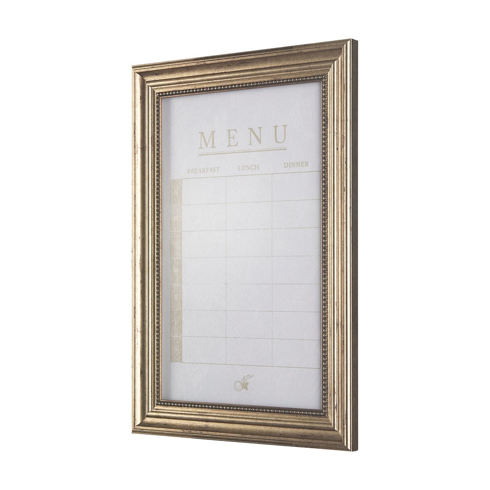 Mercana - MENU I by Mercana Studio a Hand Embellished Textured Framed Art Print Matted under Glass - 14097 view 2