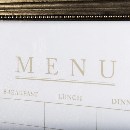 Mercana - MENU I by Mercana Studio a Hand Embellished Textured Framed Art Print Matted under Glass - 14097 view 6