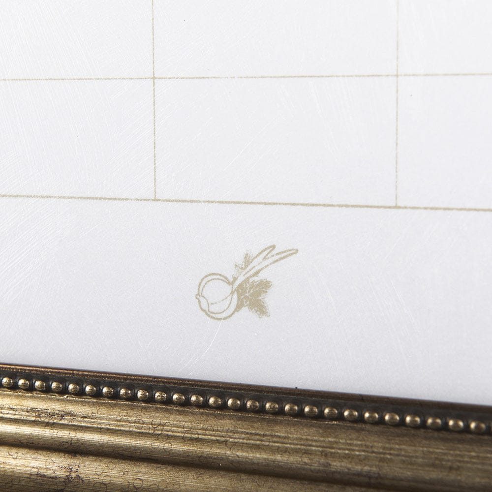 Mercana - MENU I by Mercana Studio a Hand Embellished Textured Framed Art Print Matted under Glass - 14097 view 7