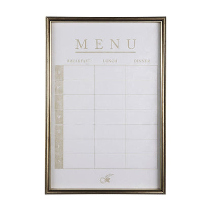 Mercana - MENU I by Mercana Studio a Hand Embellished Textured Framed Art Print Matted under Glass - 14099 view 1
