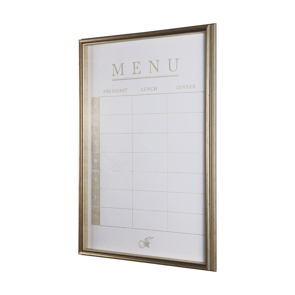 Mercana - MENU I by Mercana Studio a Hand Embellished Textured Framed Art Print Matted under Glass - 14099 view 2