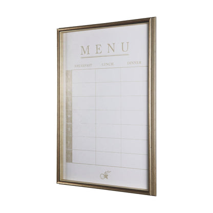 Mercana - MENU I by Mercana Studio a Hand Embellished Textured Framed Art Print Matted under Glass - 14099 view 2