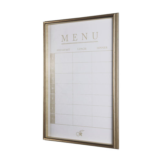 Mercana - MENU I by Mercana Studio a Hand Embellished Textured Framed Art Print Matted under Glass - 14099 view 2