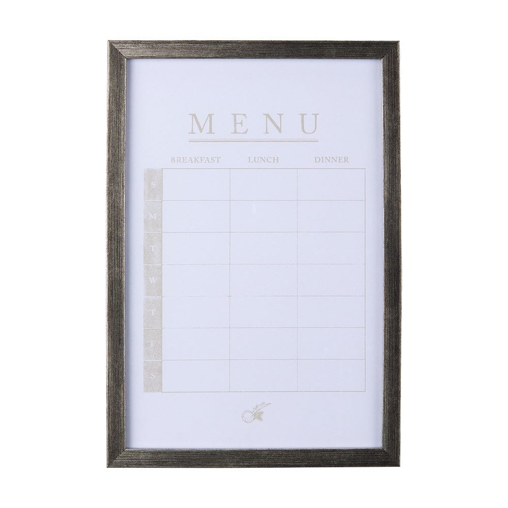 Mercana - MENU I by Mercana Studio a Hand Embellished Textured Framed Art Print Matted under Glass - 14390 view 1