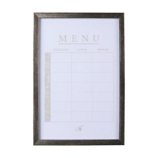 Mercana - MENU I by Mercana Studio a Hand Embellished Textured Framed Art Print Matted under Glass - 14390 view 1