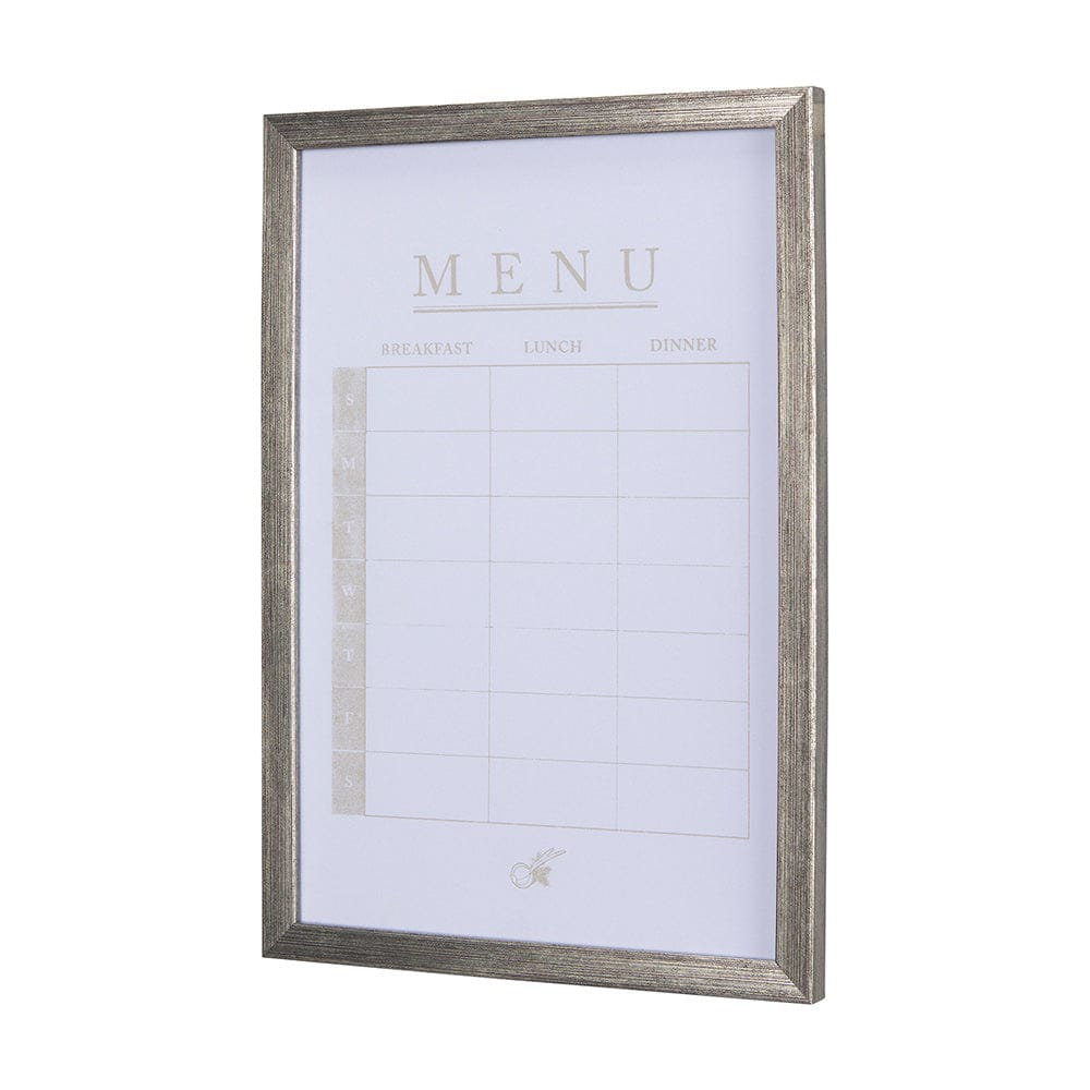 Mercana - MENU I by Mercana Studio a Hand Embellished Textured Framed Art Print Matted under Glass - 14390 view 2