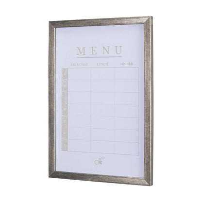 Mercana - MENU I by Mercana Studio a Hand Embellished Textured Framed Art Print Matted under Glass - 14390 view 2