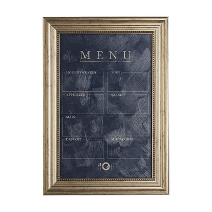Mercana - MENU II by Mercana Studio a Hand Embellished Textured Framed Art Print Matted under Glass - 14098 view 1