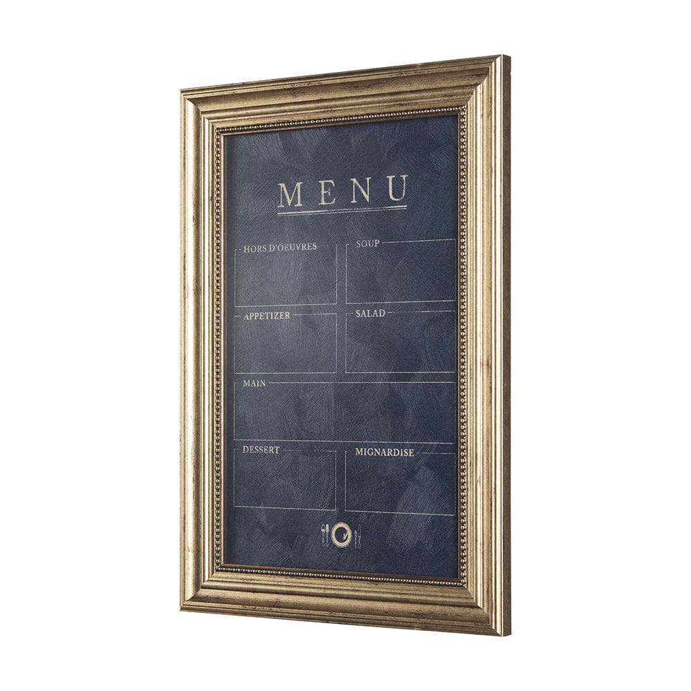 Mercana - MENU II by Mercana Studio a Hand Embellished Textured Framed Art Print Matted under Glass - 14098 view 2