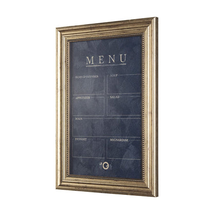 Mercana - MENU II by Mercana Studio a Hand Embellished Textured Framed Art Print Matted under Glass - 14098 view 2