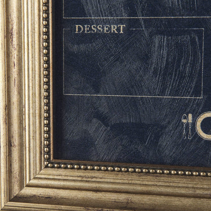 Mercana - MENU II by Mercana Studio a Hand Embellished Textured Framed Art Print Matted under Glass - 14098 view 5