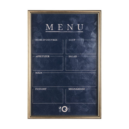 Mercana - MENU II by Mercana Studio a Hand Embellished Textured Framed Art Print Matted under Glass - 14100 view 1
