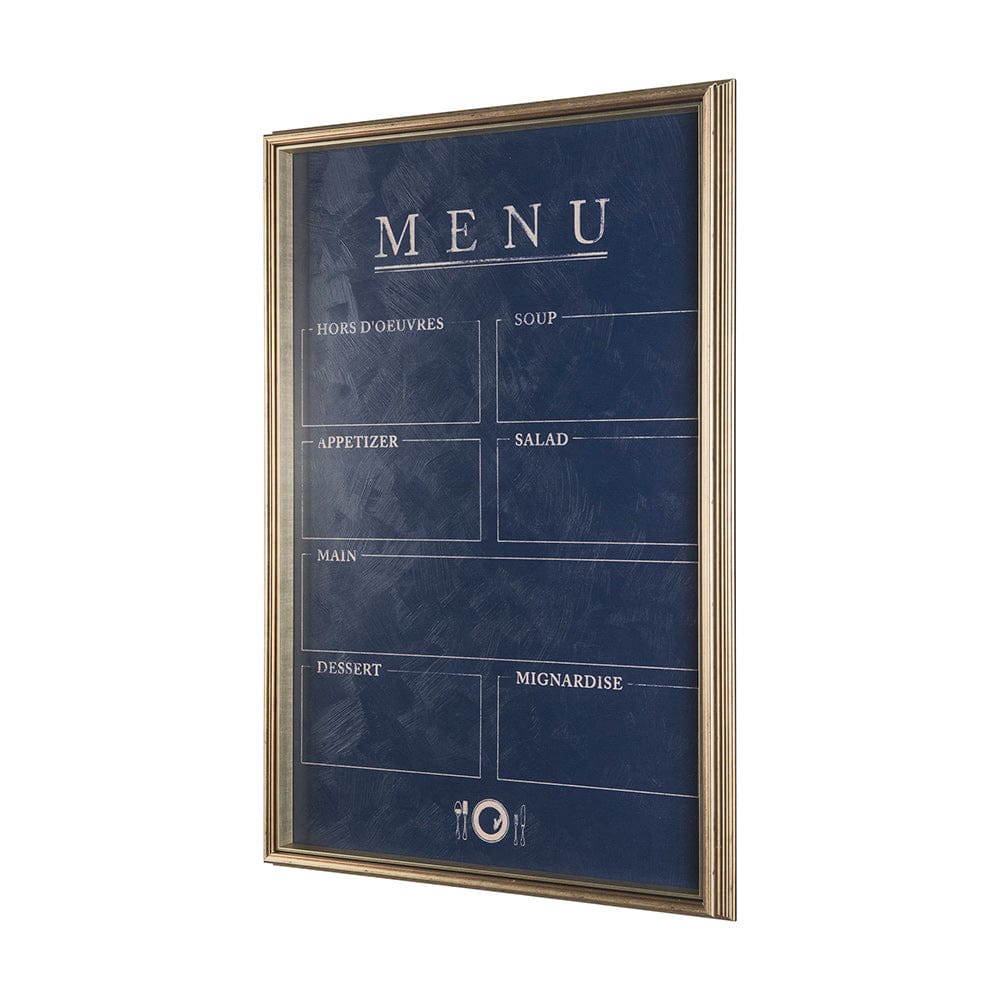 Mercana - MENU II by Mercana Studio a Hand Embellished Textured Framed Art Print Matted under Glass - 14100 view 2